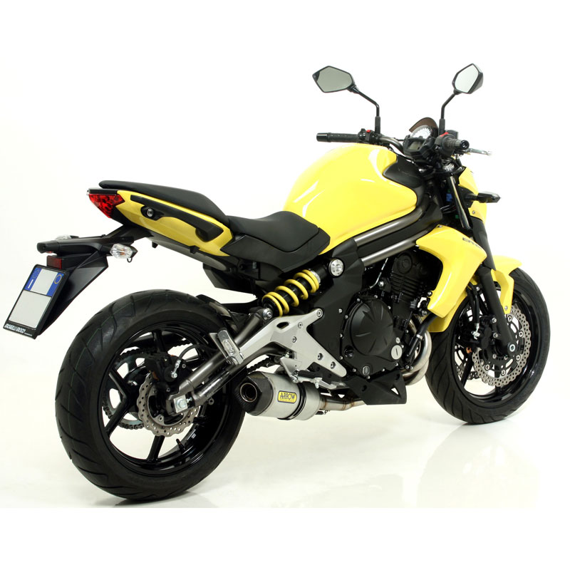Escape aluminio fondo carbono Arrow Kawasaki ER-6N 12-16, ER-6F 12-16 y Versys 650 15-16 OC