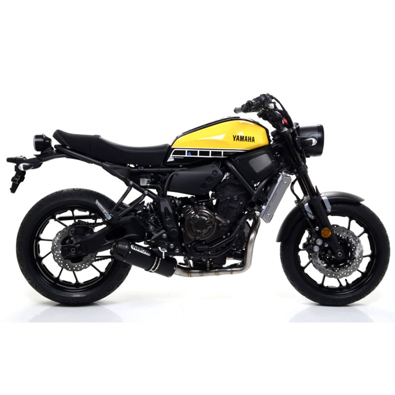 Escape acero fondo carbono Arrow JET-RACE Dark YAMAHA XSR 700,MT07,TRACER OC