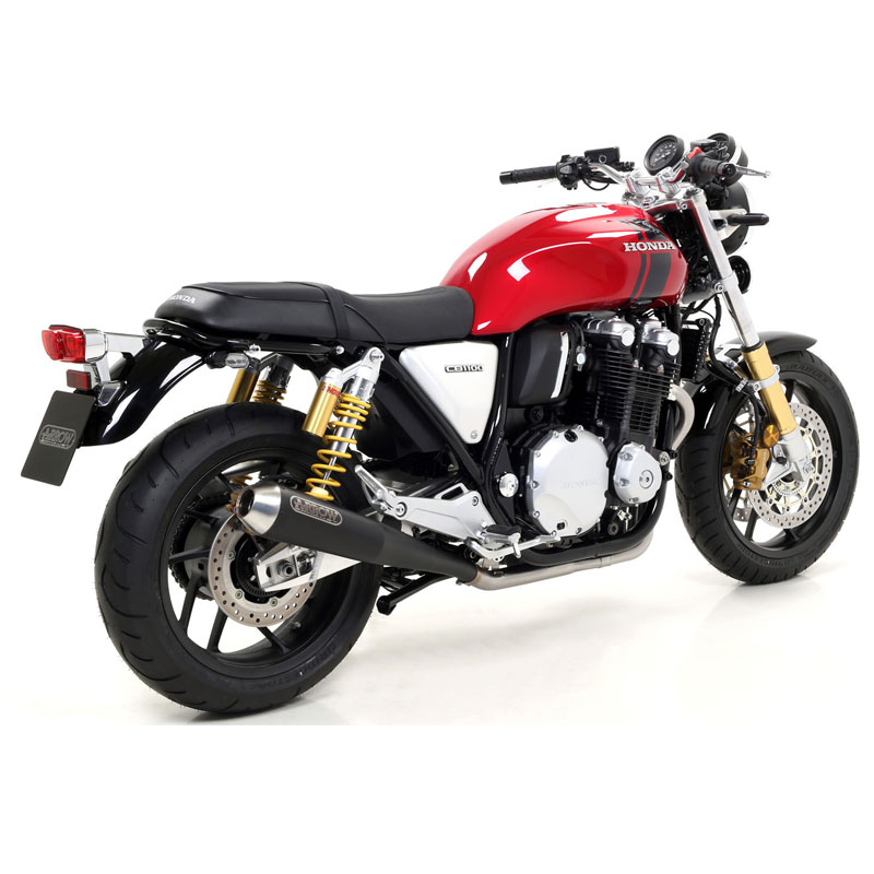 Juego escapes acero negro Arrow Honda CB1100EX/RS 17-