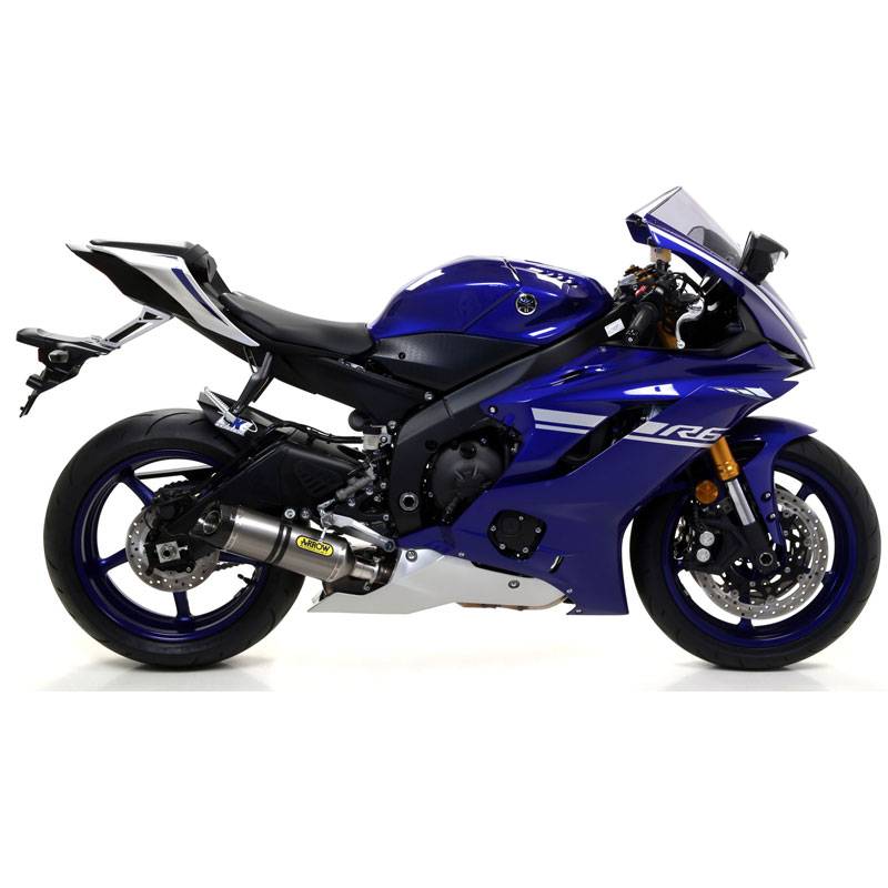 Escape titanio Arrow Thunder Approved Yamaha YZF 600 R6 17-