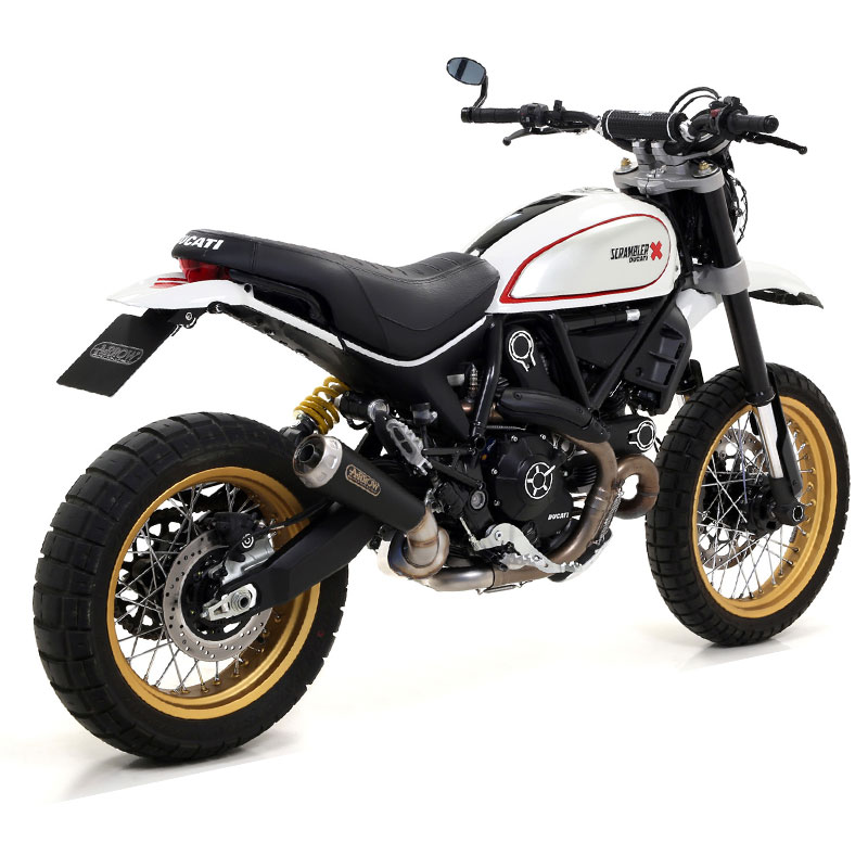 Escape acero negro Arrow ProRace Ducati Scrambler 800 17- OC