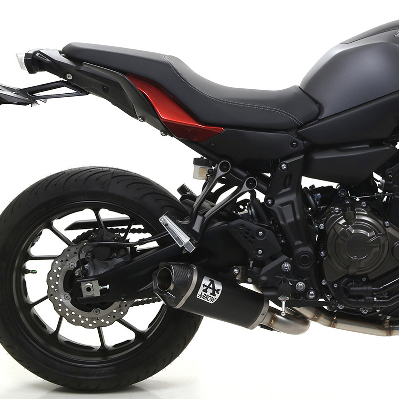 Escape Works negro Yamaha MT07 21- Tracer 700 20- OC