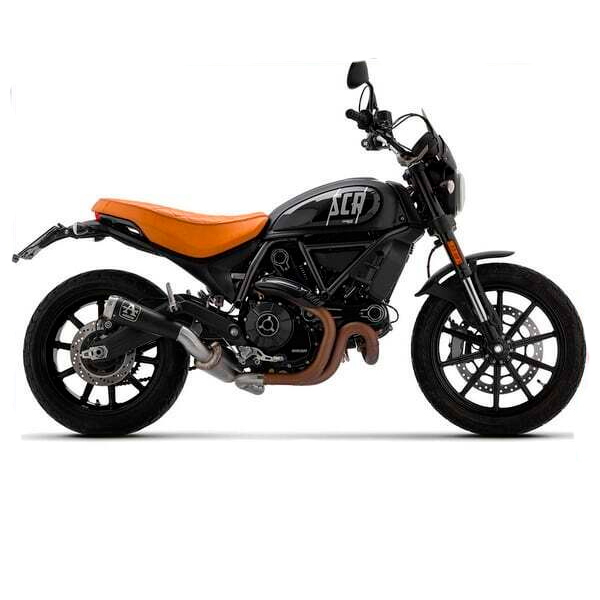 Escape Pro Race negro y racor Ducati Scrambler 800 21-22