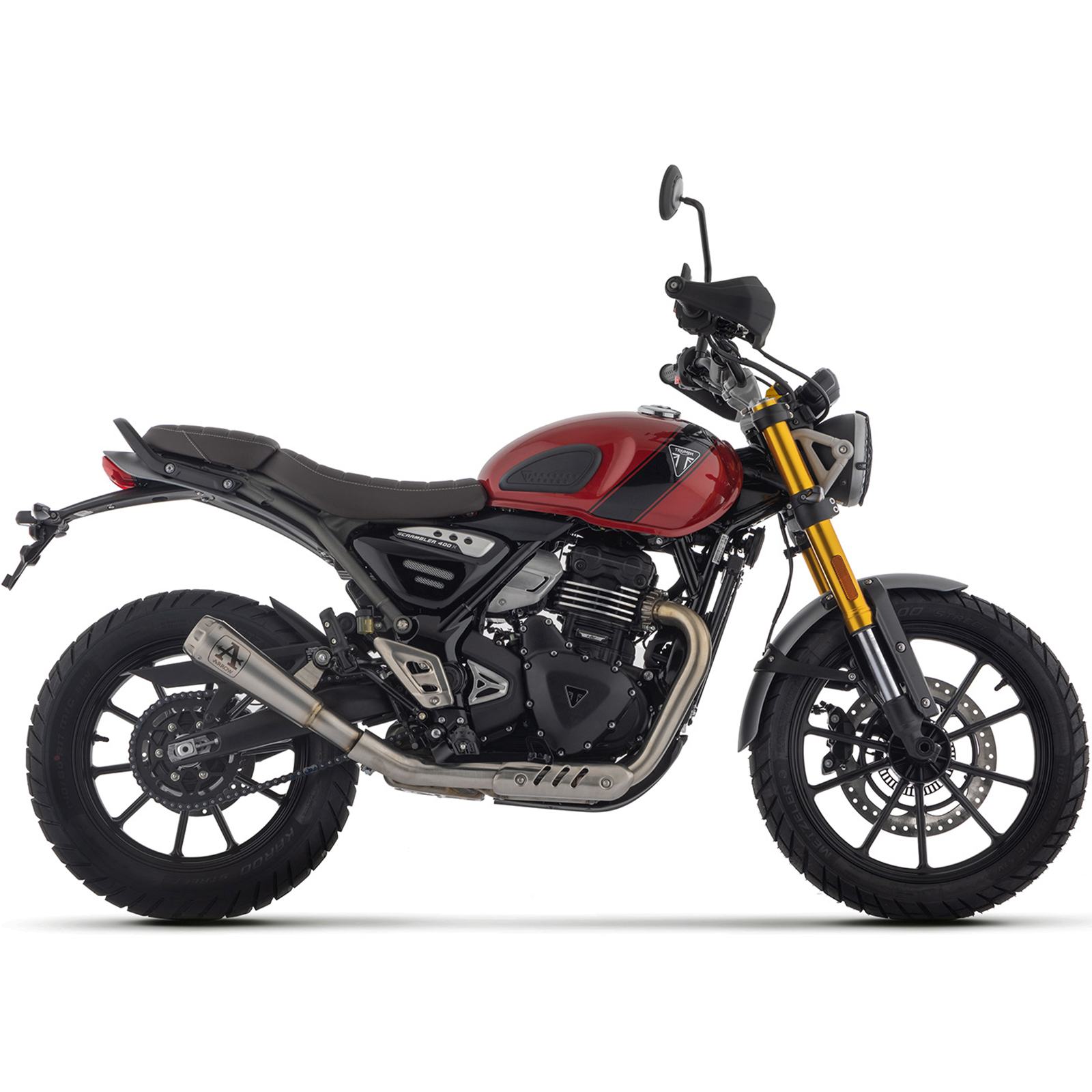 Escape Arrow Pro Race negro Triumph Scrambler/Speed 400 24+