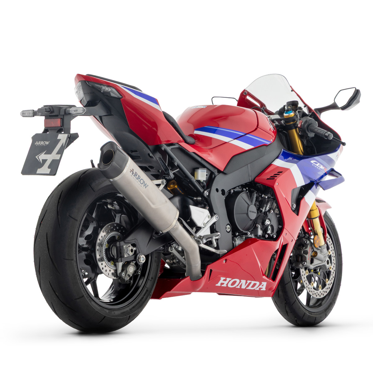 Escape Indy Race EVO titanio fondo en carbono Arrow para Honda CBR 1000 RR-R 24+