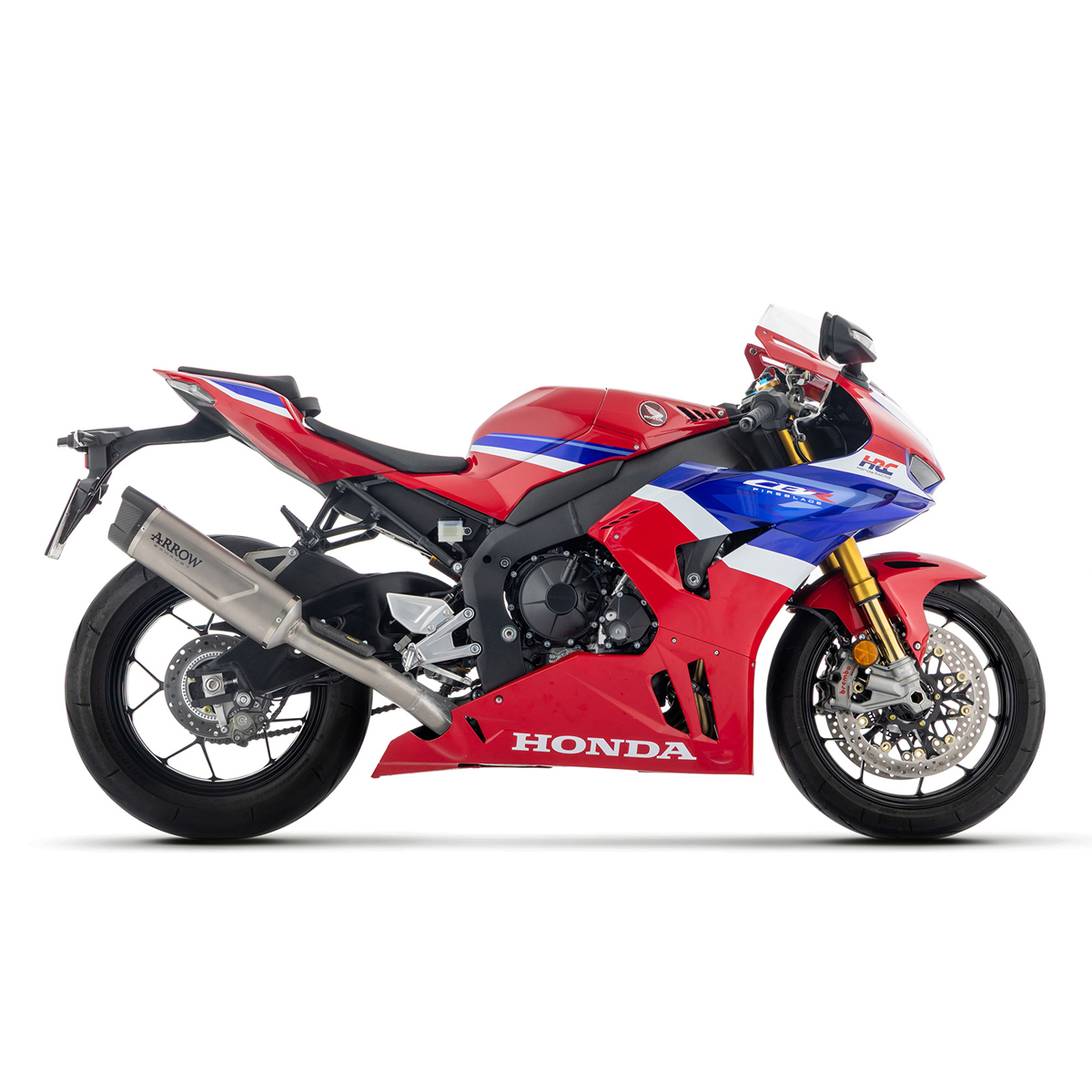 Escape Indy Race EVO titanio fondo en carbono Arrow para Honda CBR 1000 RR-R 24+