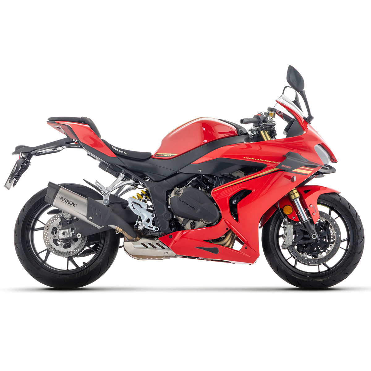 Escape Indy Race EVO titanio Arrow para QJMOTOR SRK 800 RR 24+