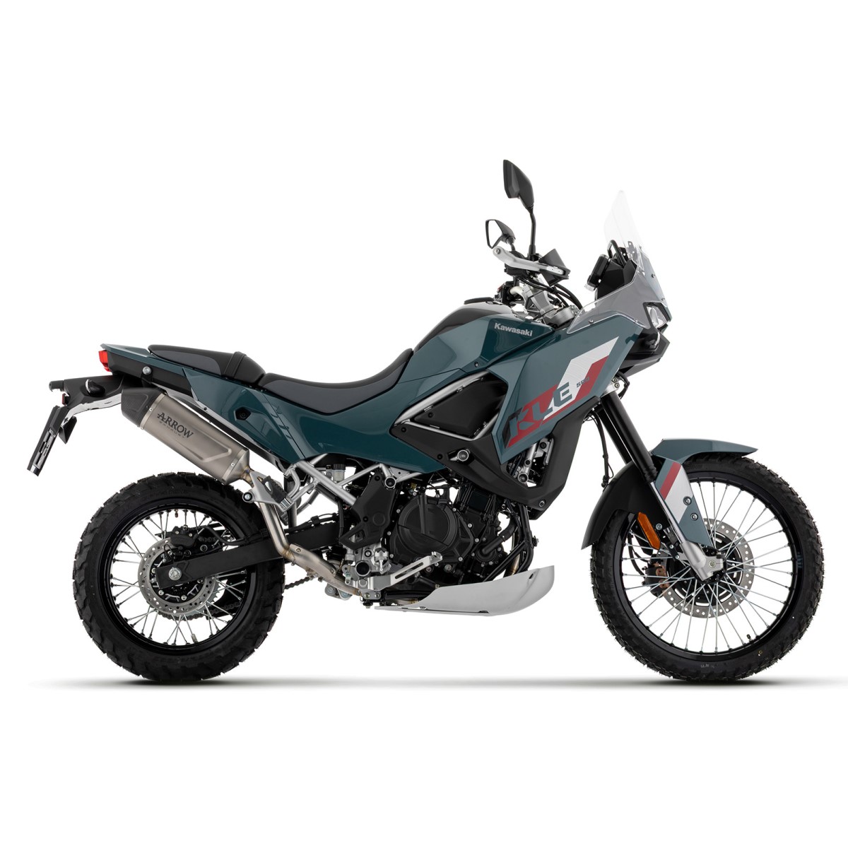 Escape Indy Race EVO titanio Arrow Kawasaki KLE 500 26+