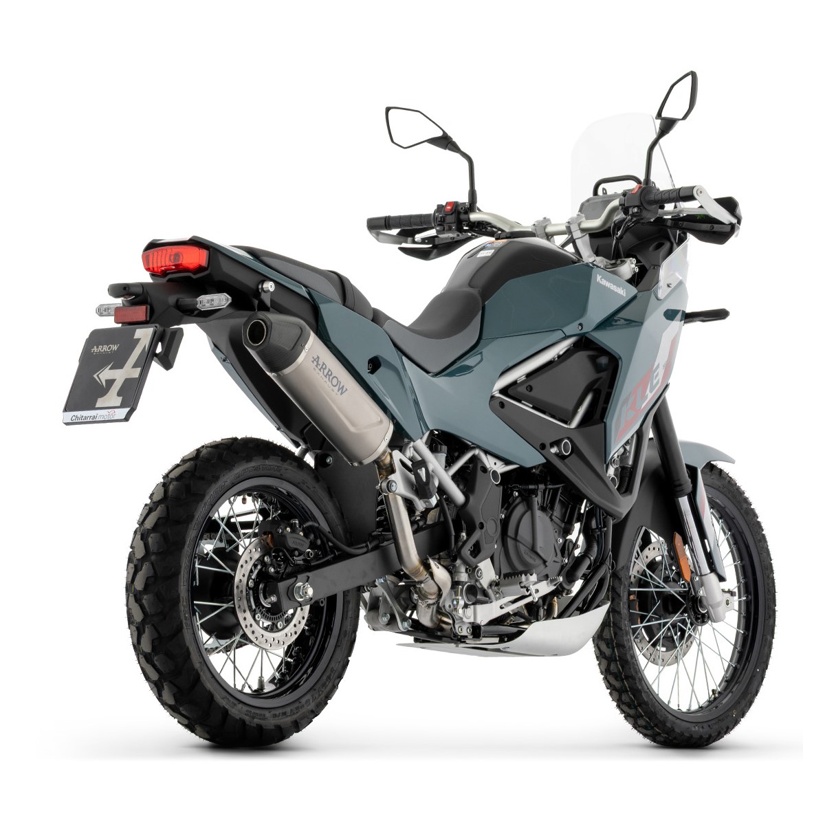 Escape Indy Race EVO titanio Arrow Kawasaki KLE 500 26+