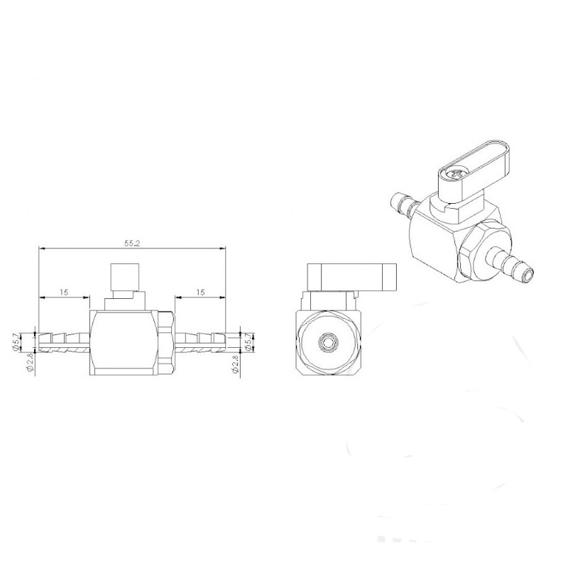 Grifo gasolina 5/6/8mm