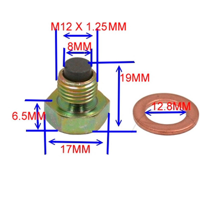 Tornillo aceite magnético M12x1.25mm