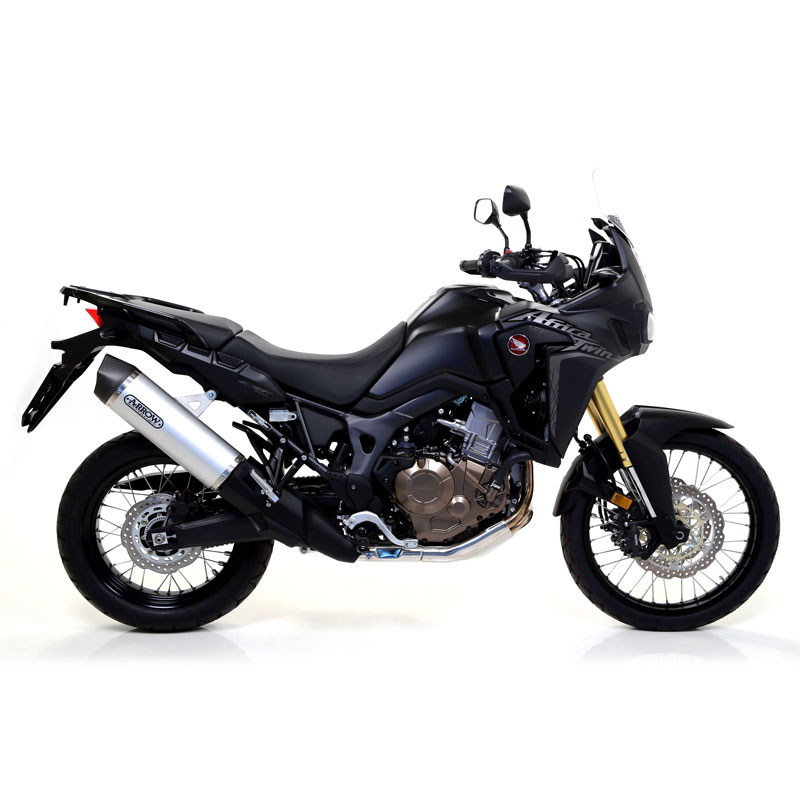 Escape aluminio fondo carbono Arrow HONDA CRF1000L AFRICA TWIN16