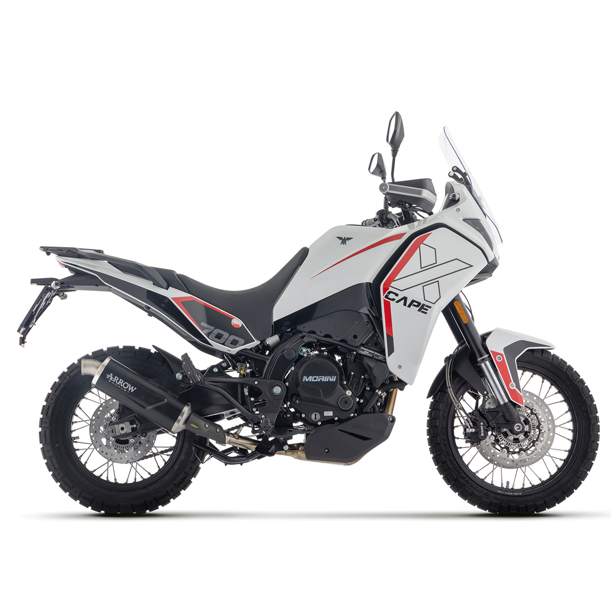 Escape Arrow Indy Race EVO aluminio fondo en acero para Moto Morini X-CAPE 700 25+