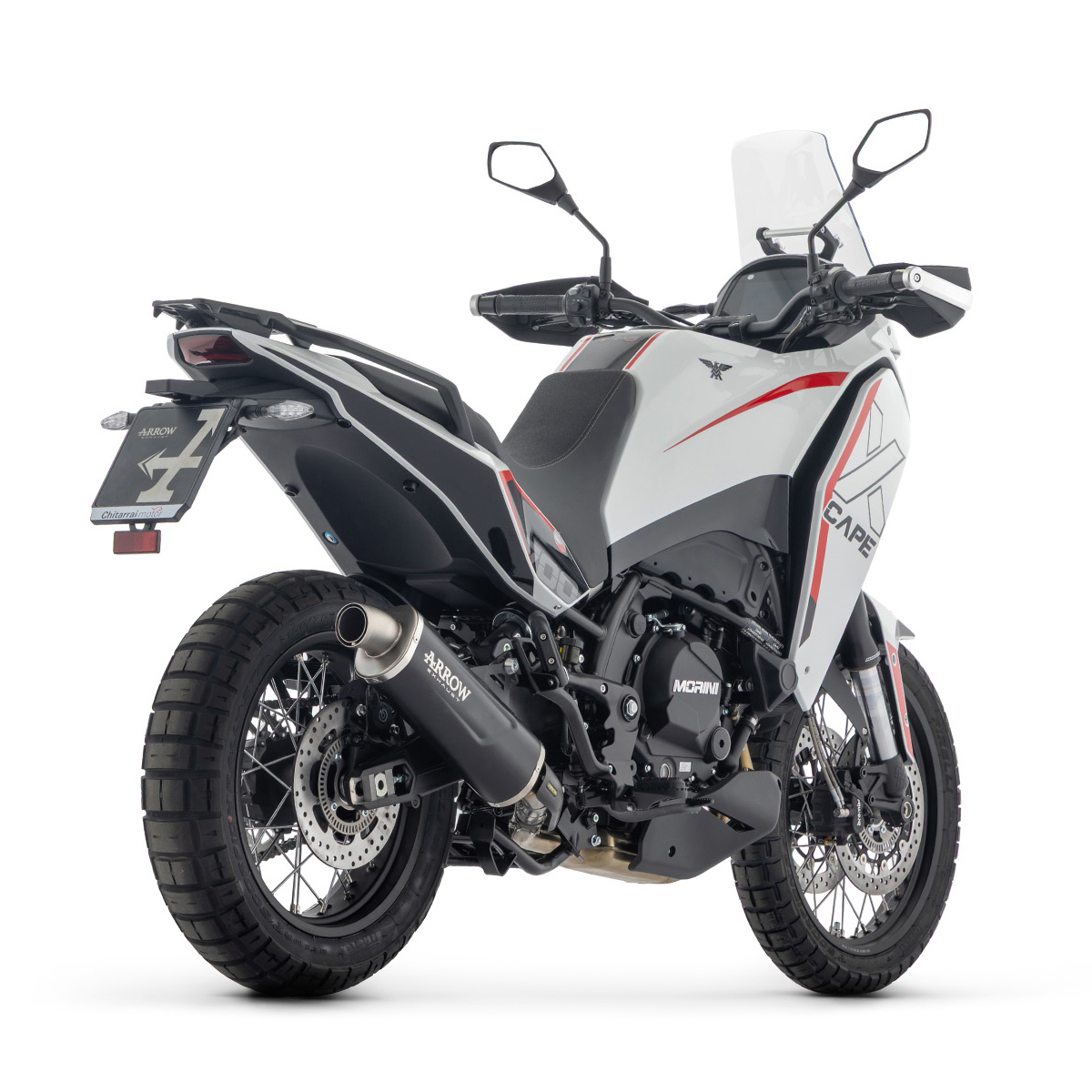 Escape Arrow Indy Race EVO aluminio fondo en acero para Moto Morini X-CAPE 700 25+