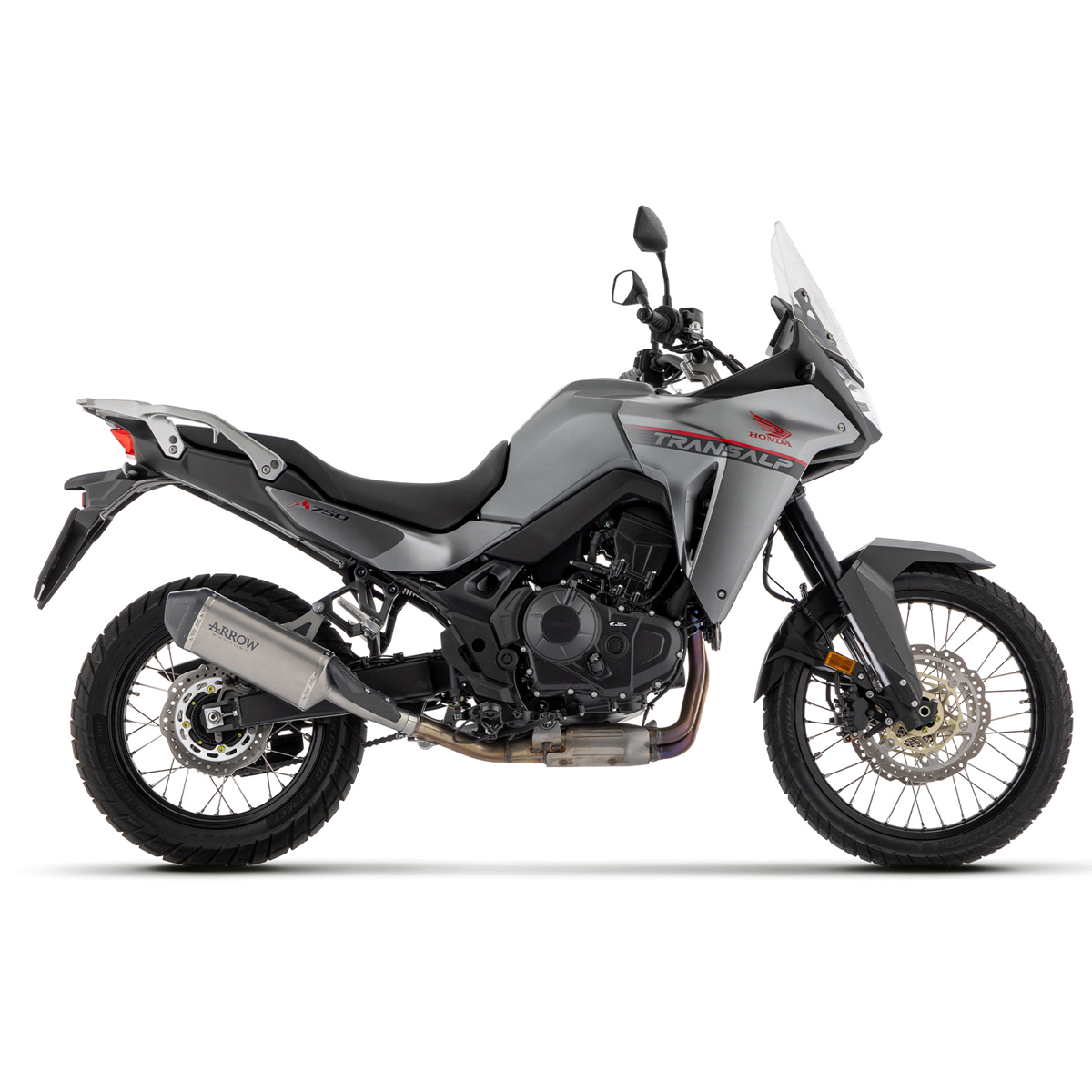 Escape Explorer de titanio Arrow para Honda XL 750 Transalp 23+