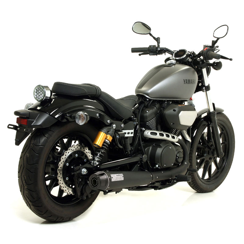 Kit escape acero negro y adaptador Arrow Yamaha XV 950R 14-