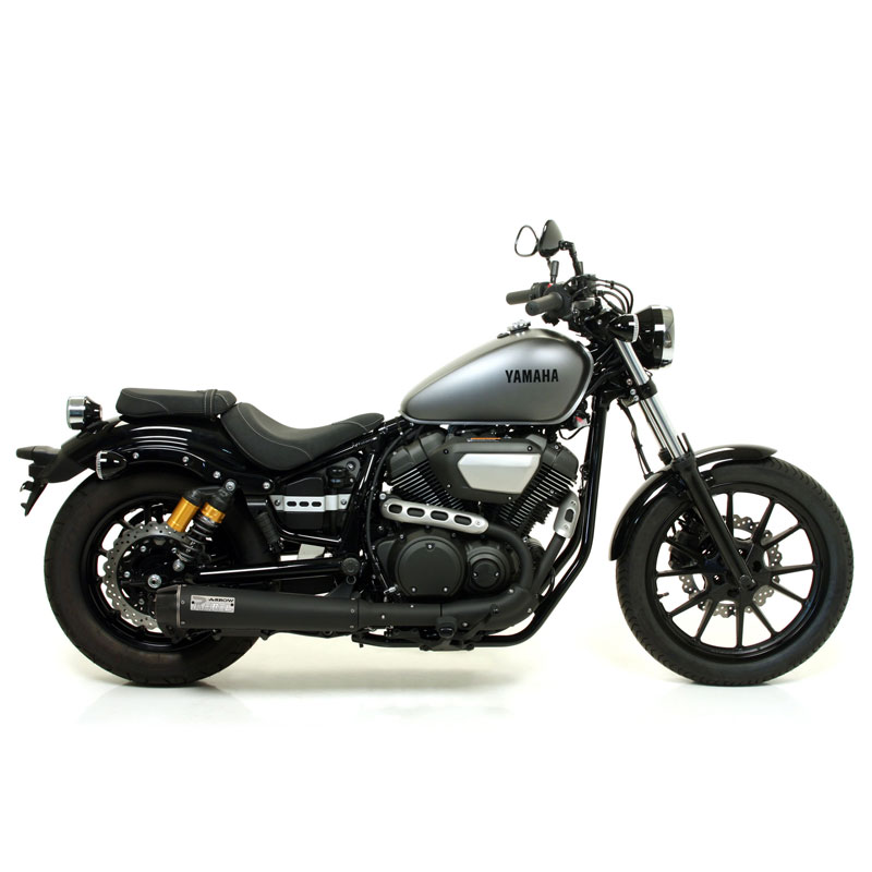 Kit escape acero negro y adaptador Arrow Yamaha XV 950R 14-