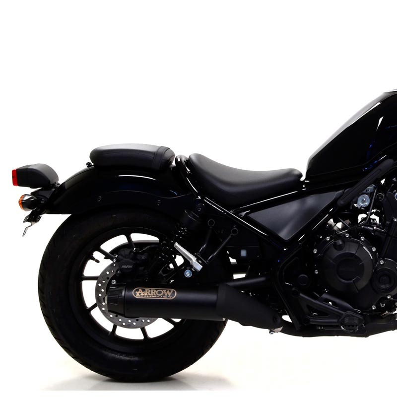 Escape Arrow negro para Honda Rebel 500 17-