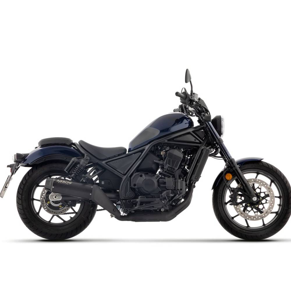 Escape Arrow Honda Rebel 1100 25- acero negro copa carbono