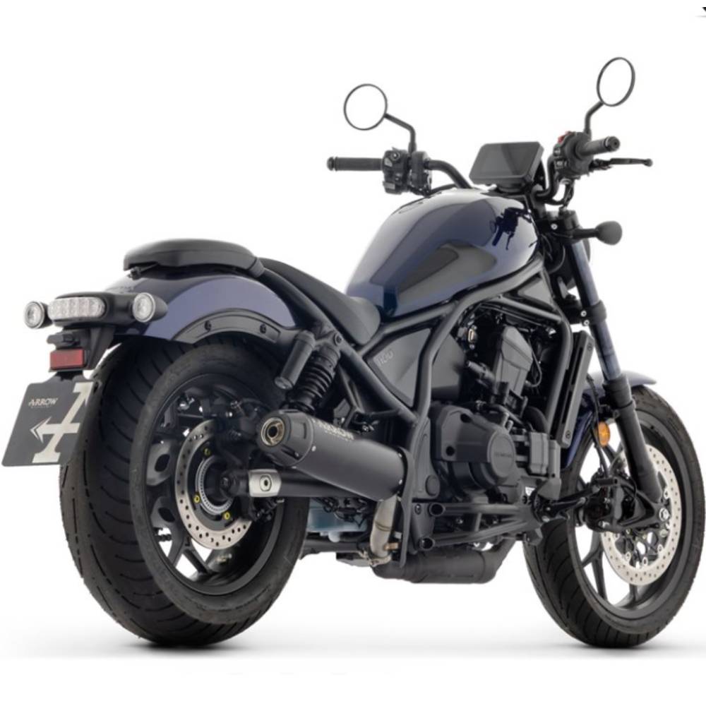 Escape Arrow Honda Rebel 1100 25- acero negro copa carbono