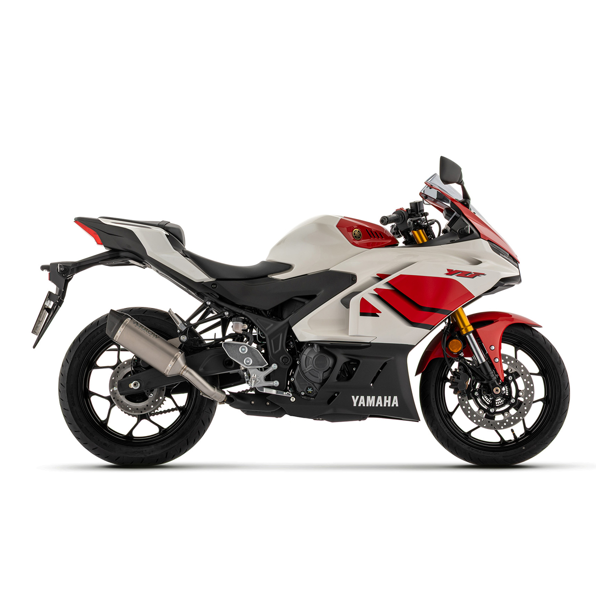 Silencioso Arrow Icon de titanio Yamaha YZF R3 25+