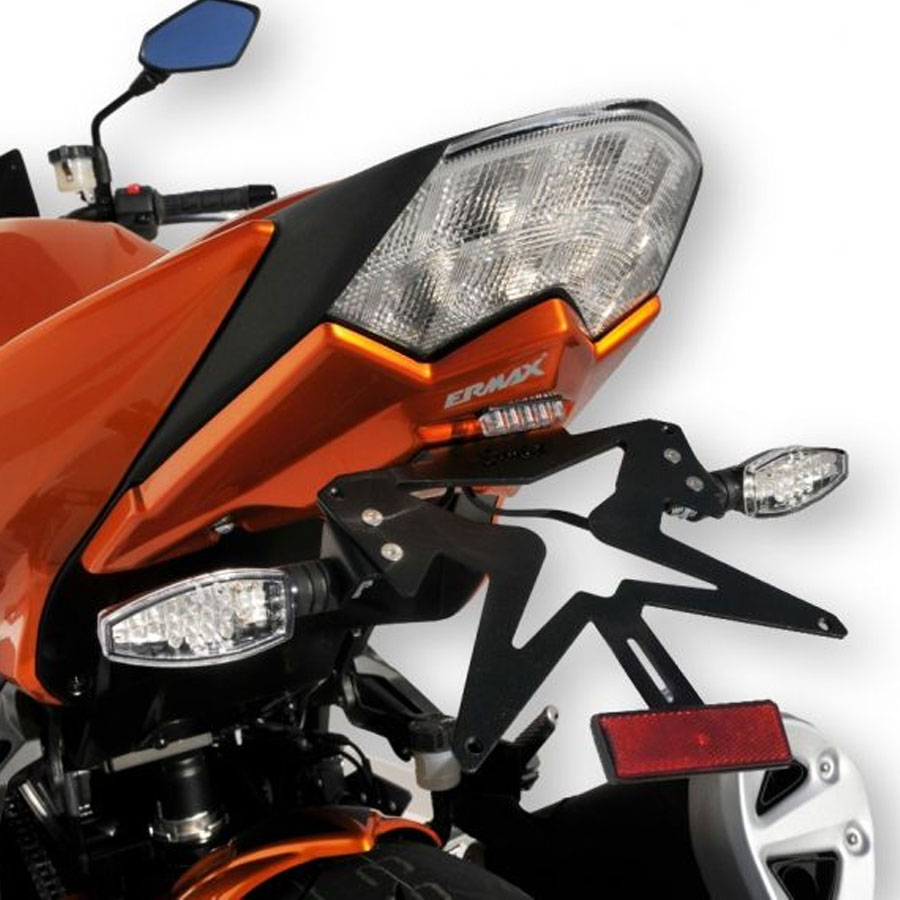 Soporte portamatriculas Ermax para moto Kawasaki Z750 07-12