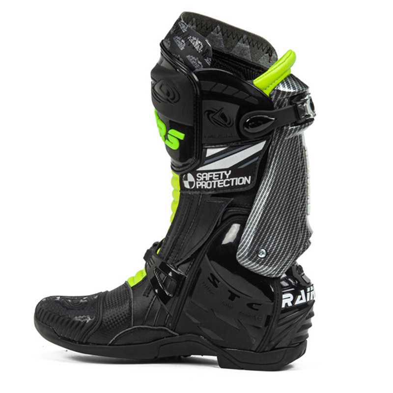 Botas moto Racing Rainers 999GP en Carbono Fluor