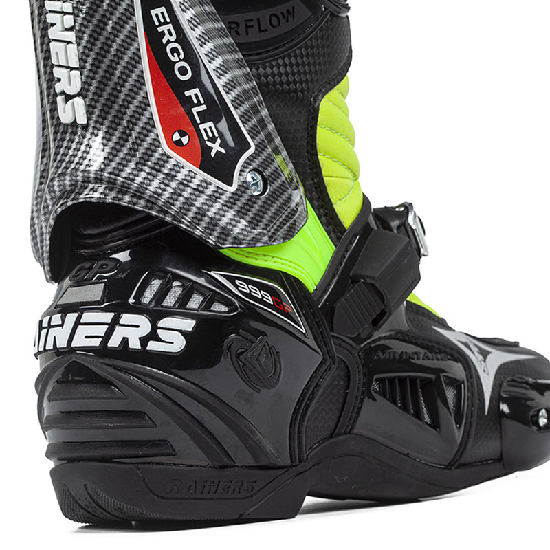 Botas moto Racing Rainers 999GP en Carbono Fluor