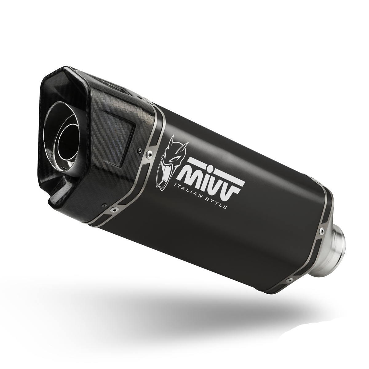 Escape Mivv SR-1 acero negro APRILIA RS 457 24+