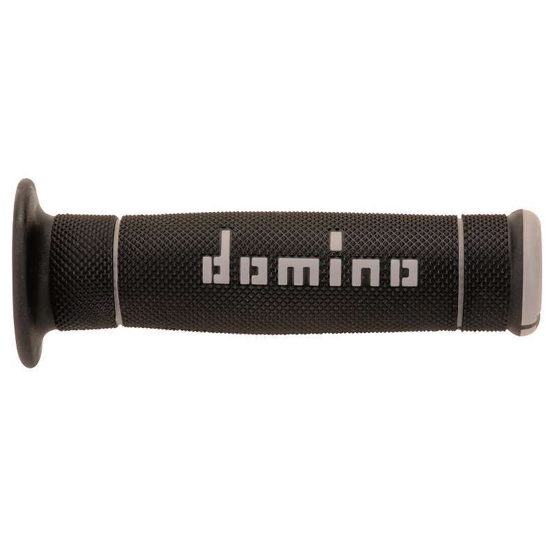 puños moto domino trial negro-gris