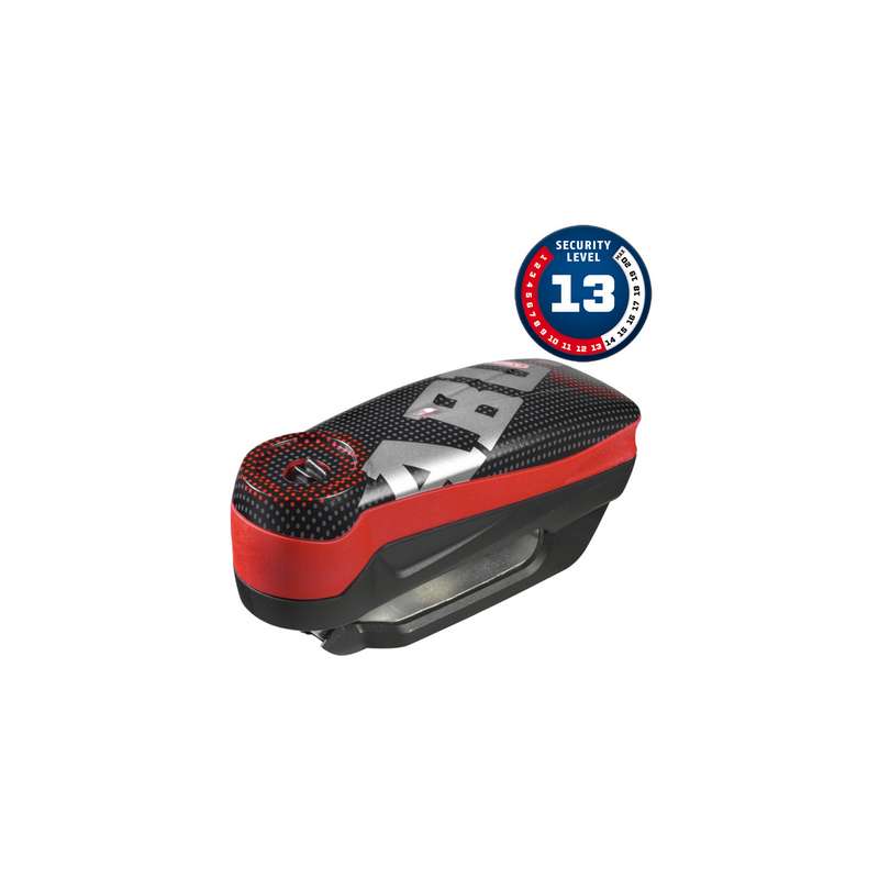 detecto 7000 rs1 pixel rojo candado disco de freno con alarma 3d