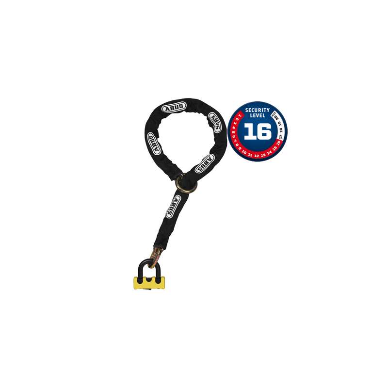 candado granit power xs 67-105hb50 amarillo y cadena