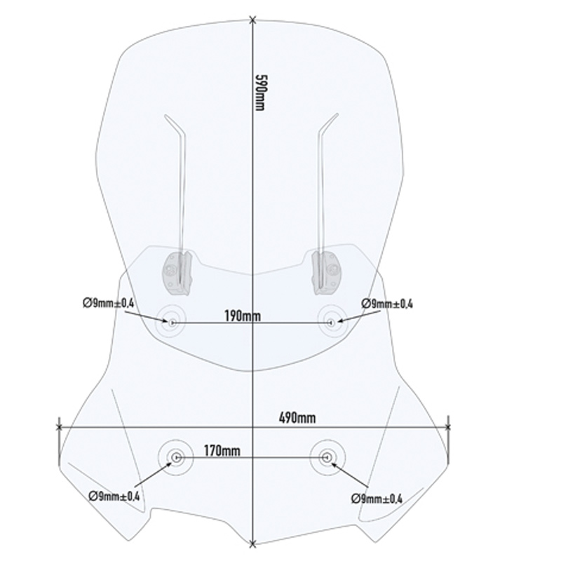 Cúpula transparente extensible AIRFLOW BMW F750GS-F850GS 18-