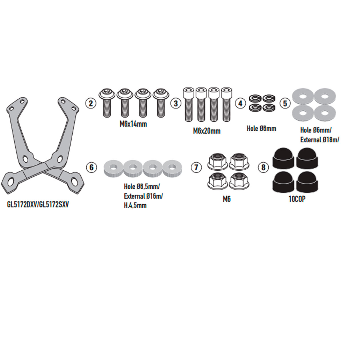 Kit anclajes Benelli Leoncino 800 22-24 Givi