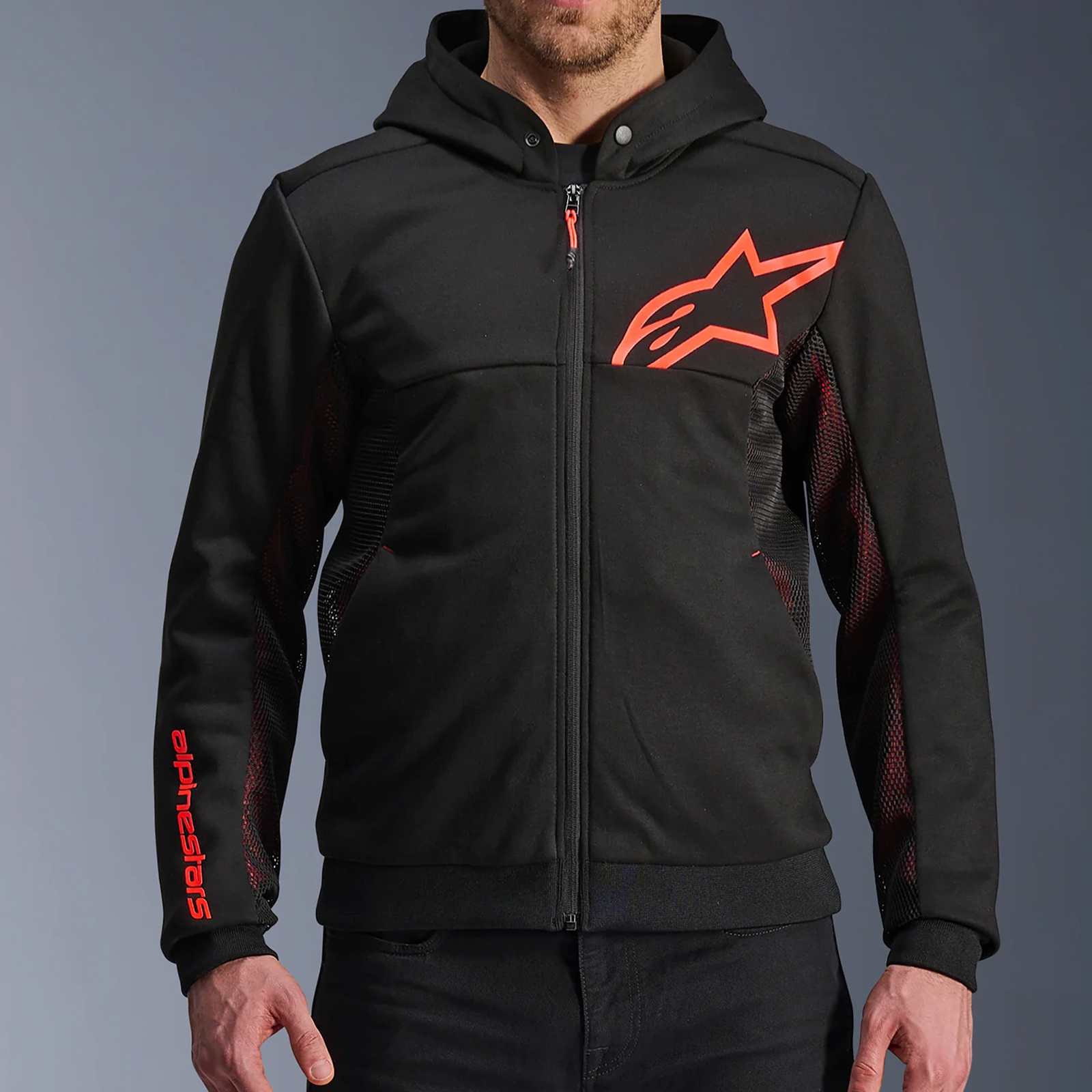Sudadera Alpinestars Chrome Air Sport Negro / Rojo
