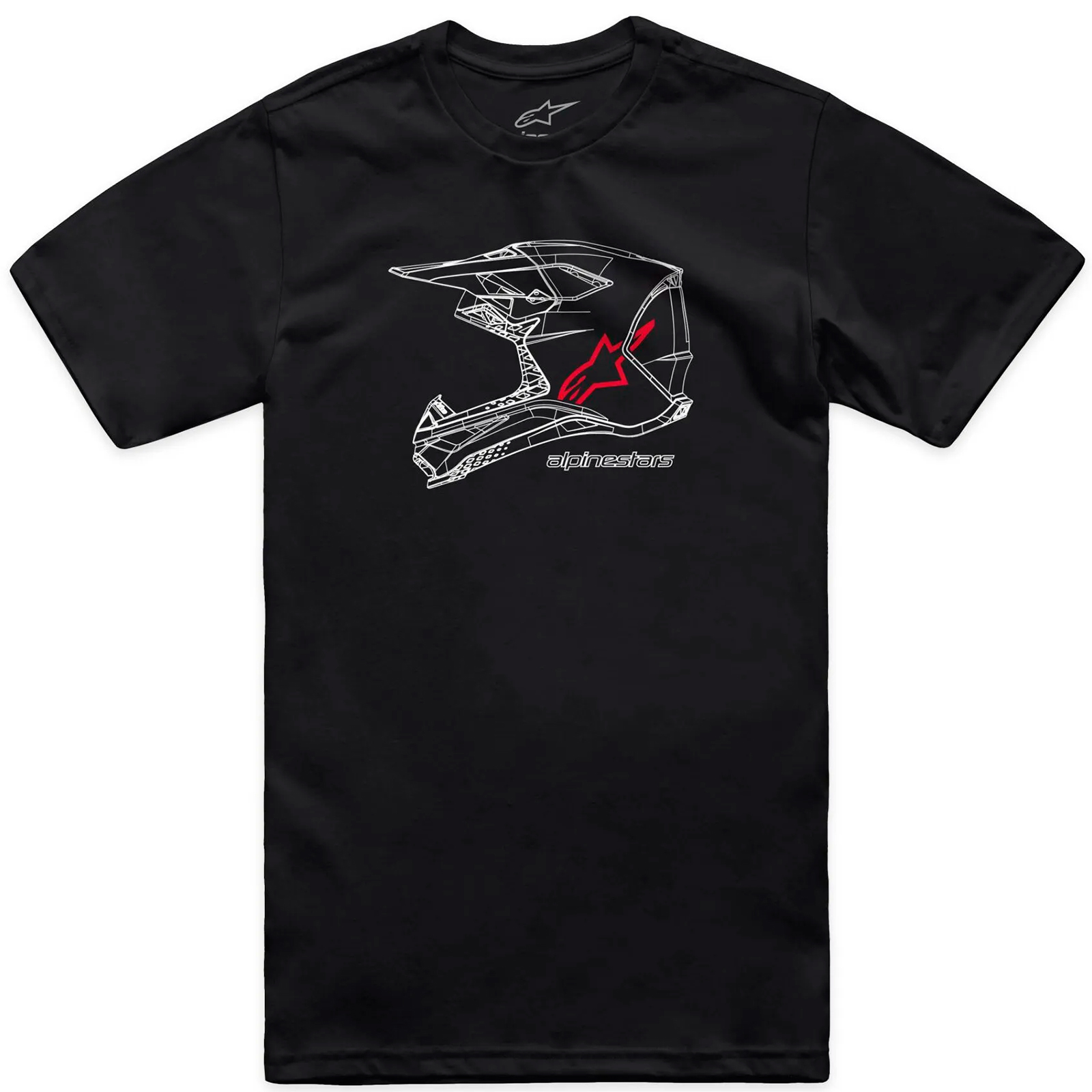 Camiseta Alpinestars MX Helmet Negro