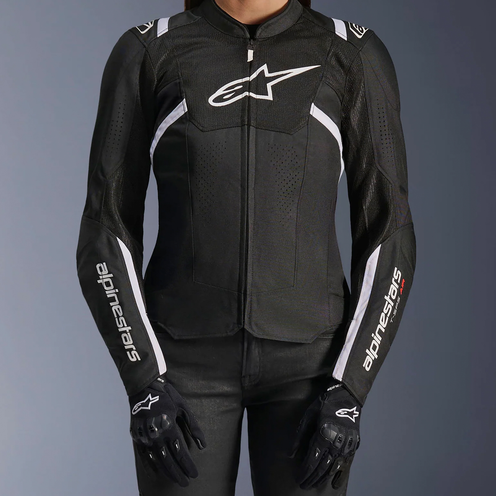 Chaqueta Alpinestars Stella T-SPS V2 Air Negro / Blanco
