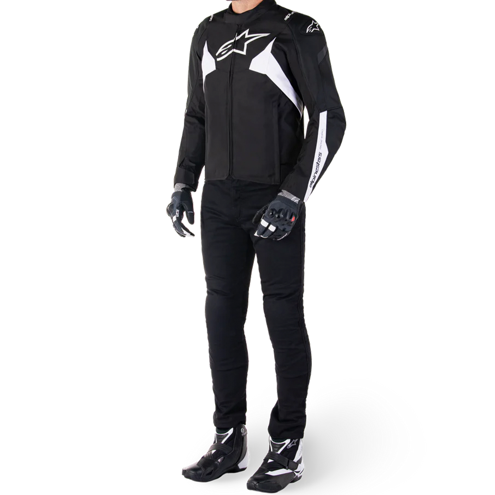 Chaqueta Alpinestars T-Jaws V4 Negro / Blanco