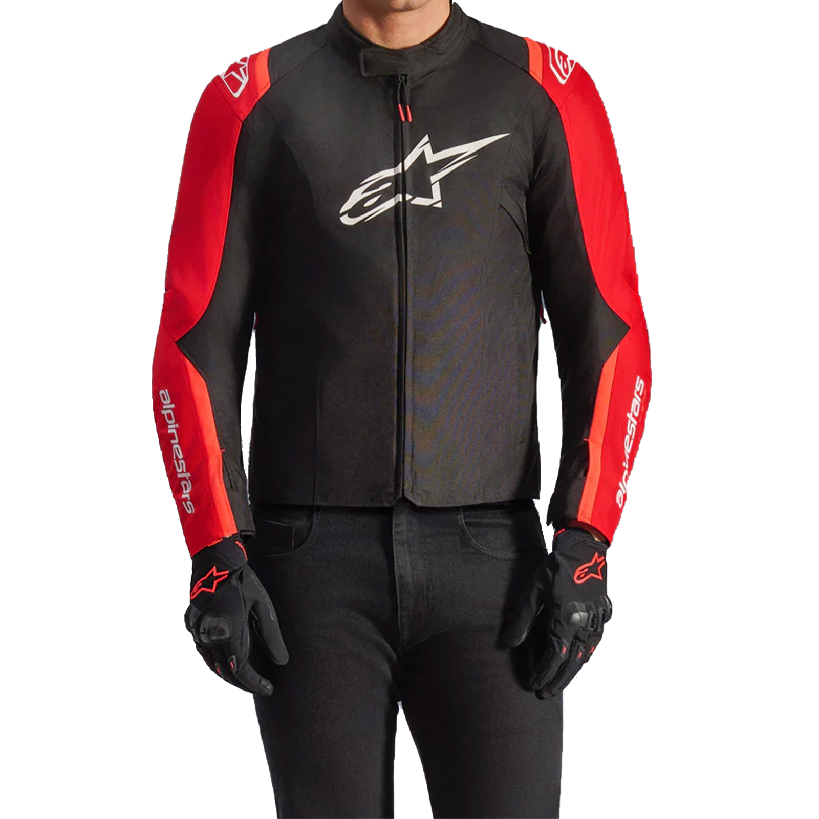Chaqueta Alpinestars T-SPS V2 Negro / Rojo Fluor