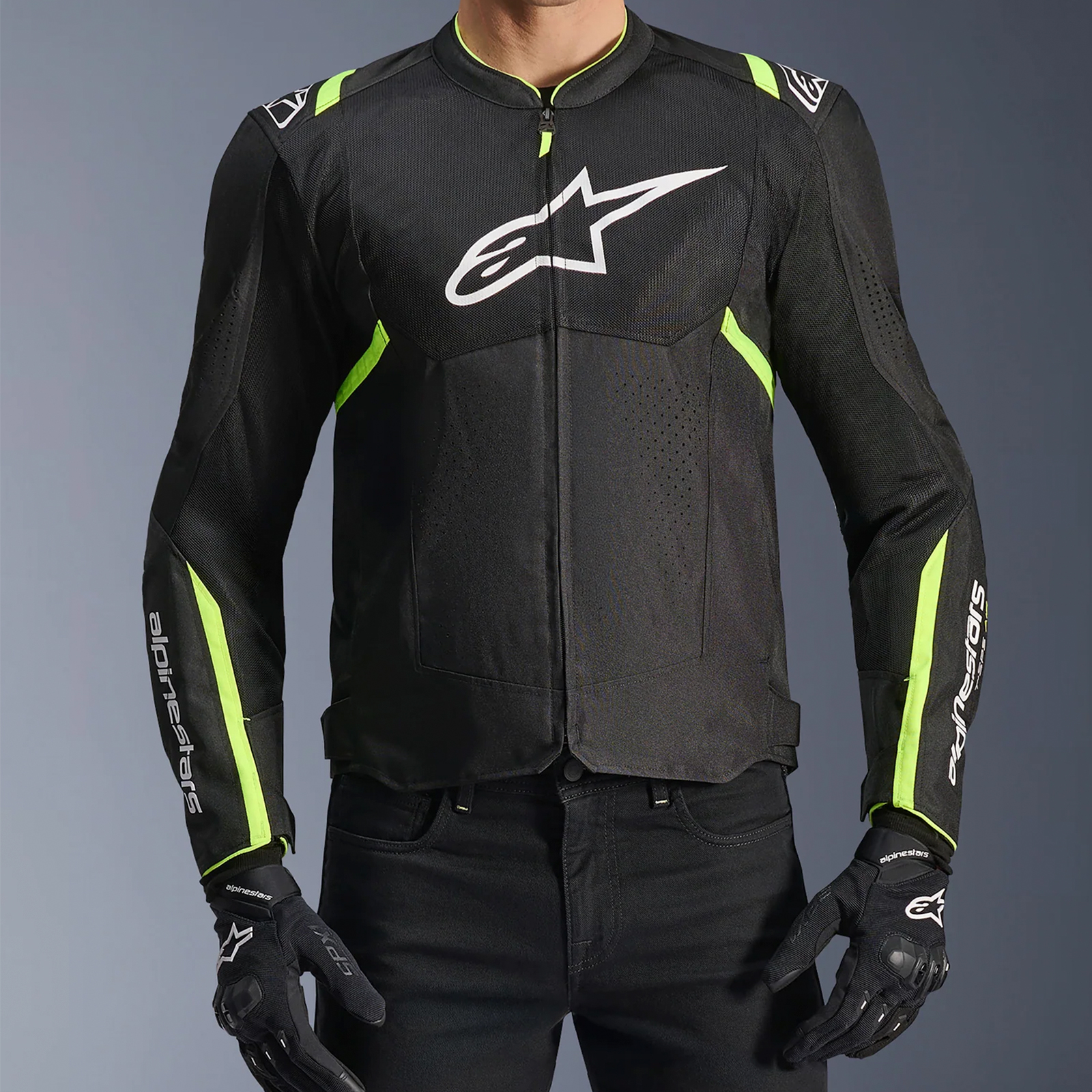 Chaqueta Alpinestars T-SPS V2 Air Negro / Amarillo Fluor