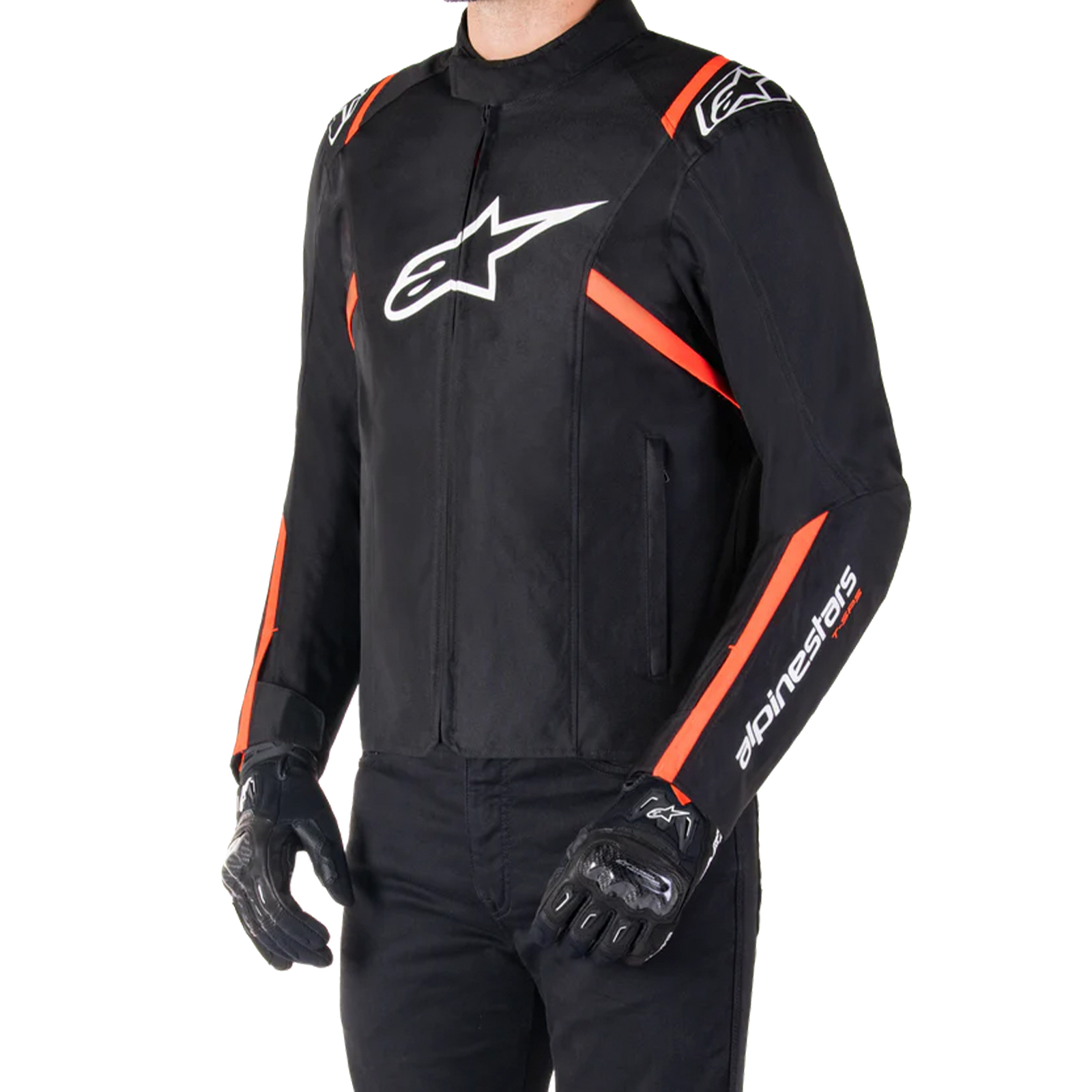 Chaqueta Alpinestars T-SPS V2 Negro / Blanco / Rojo Fluor