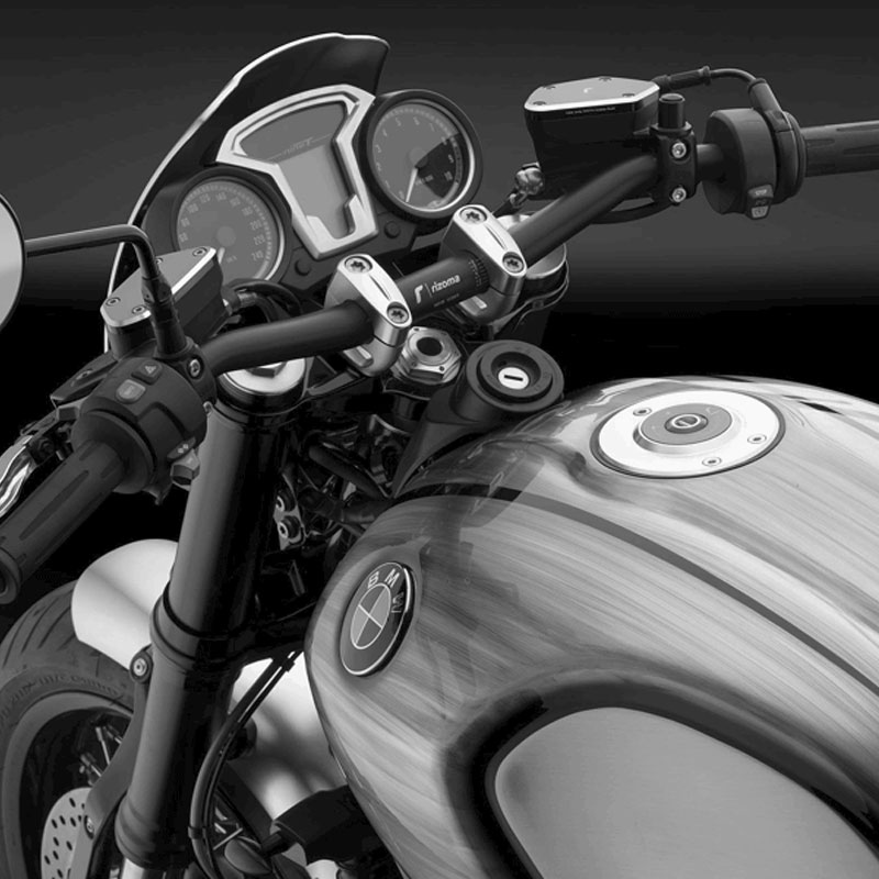 Anclaje superior para manillar BMW R nineT 14-16 color plata