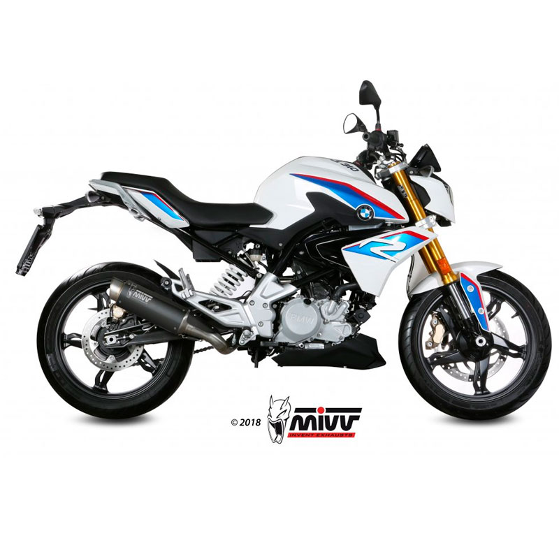 Escape Mivv GP PRO en acero negro BMW G310R 18-