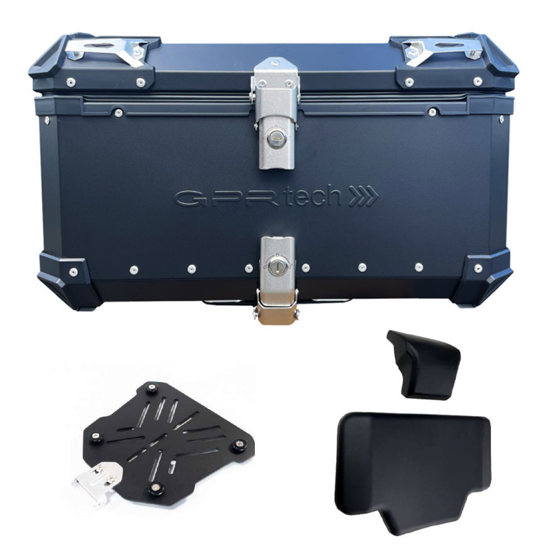 Maleta aluminio negra GPR Tech 55L