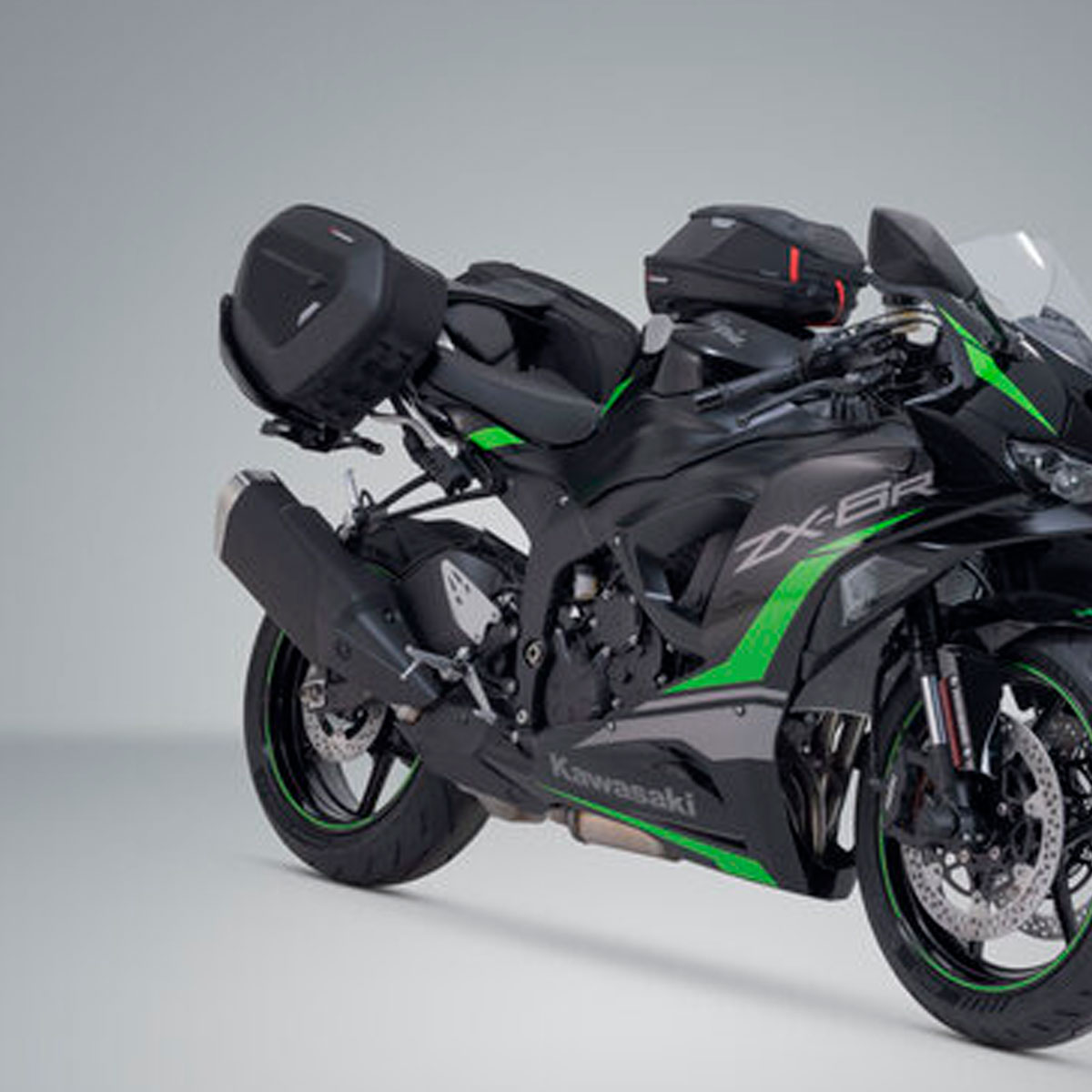 Juego de alforjas PRO BLAZE H y soportes Kawasaki ZX6R y ZX4RR 24+