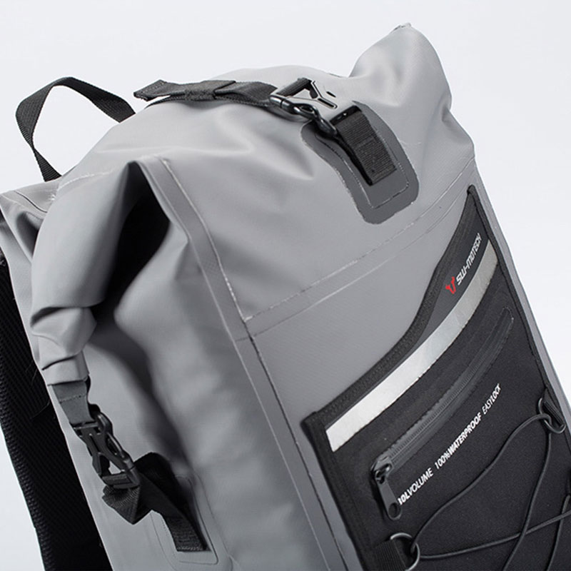 Mochila moto impermeable SwMotech 30lt Gris