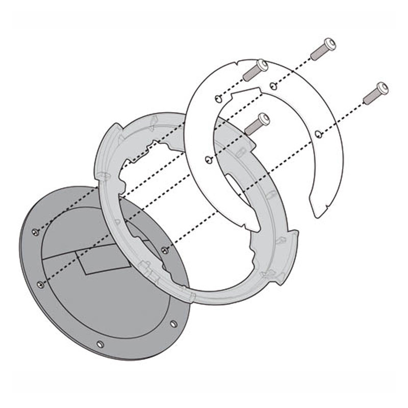 Anclaje BF04 Givi Tanklock valida para Kawasaki