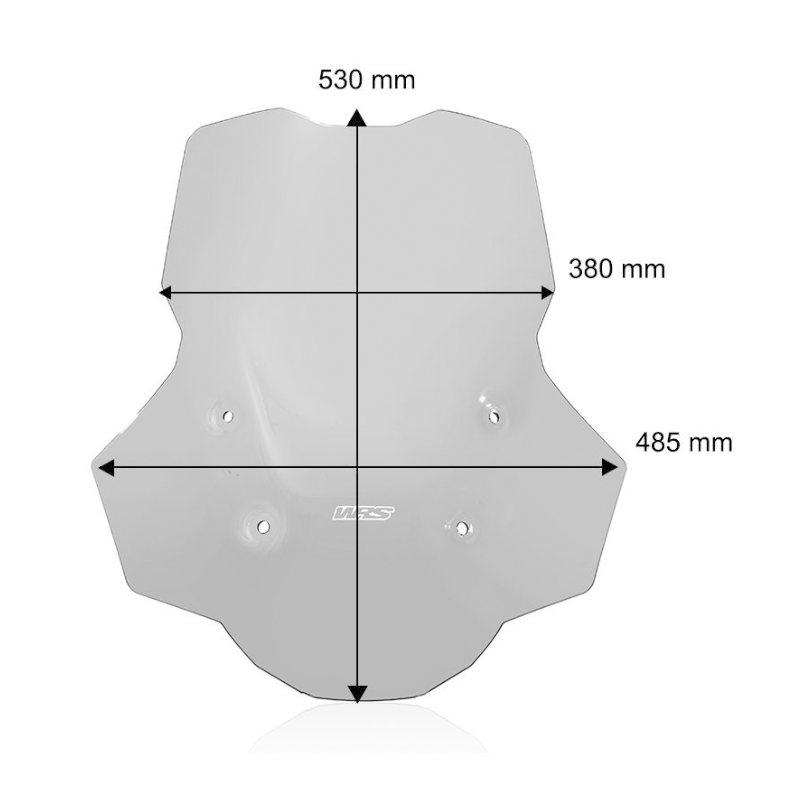 Cúpula caponord+ más ancha R1300GS-ADV no radar WRS