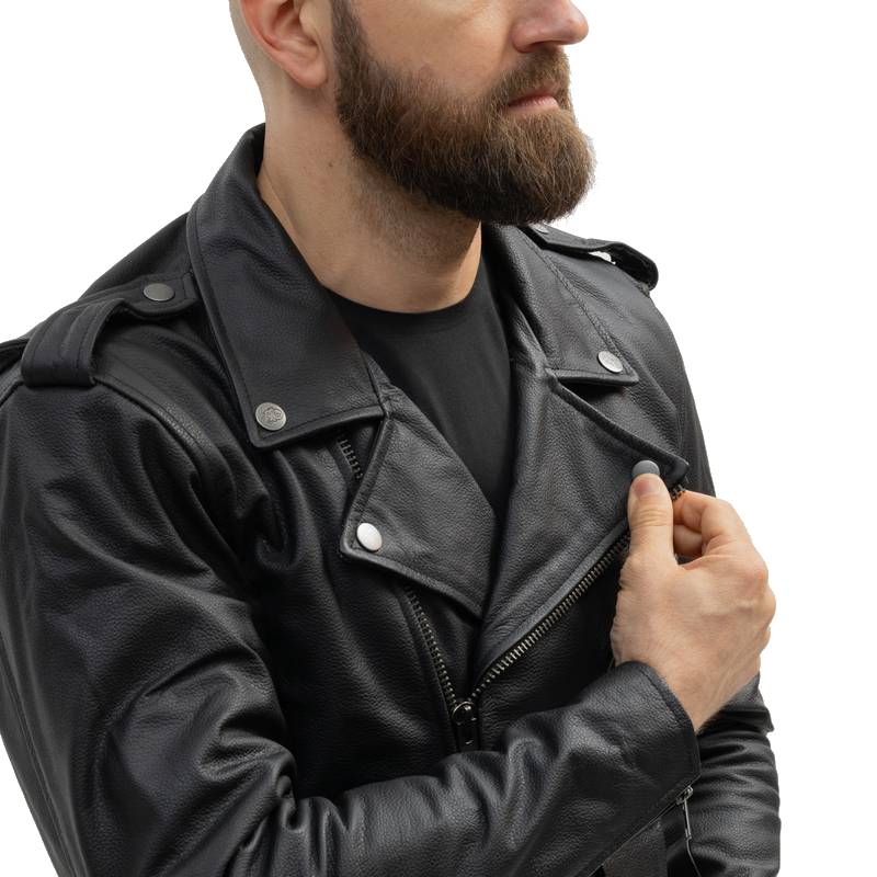 Chaqueta Broger Rocker Piel Negro