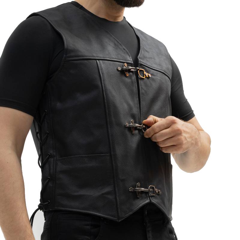 Chaleco Broger Clubman Piel Negro